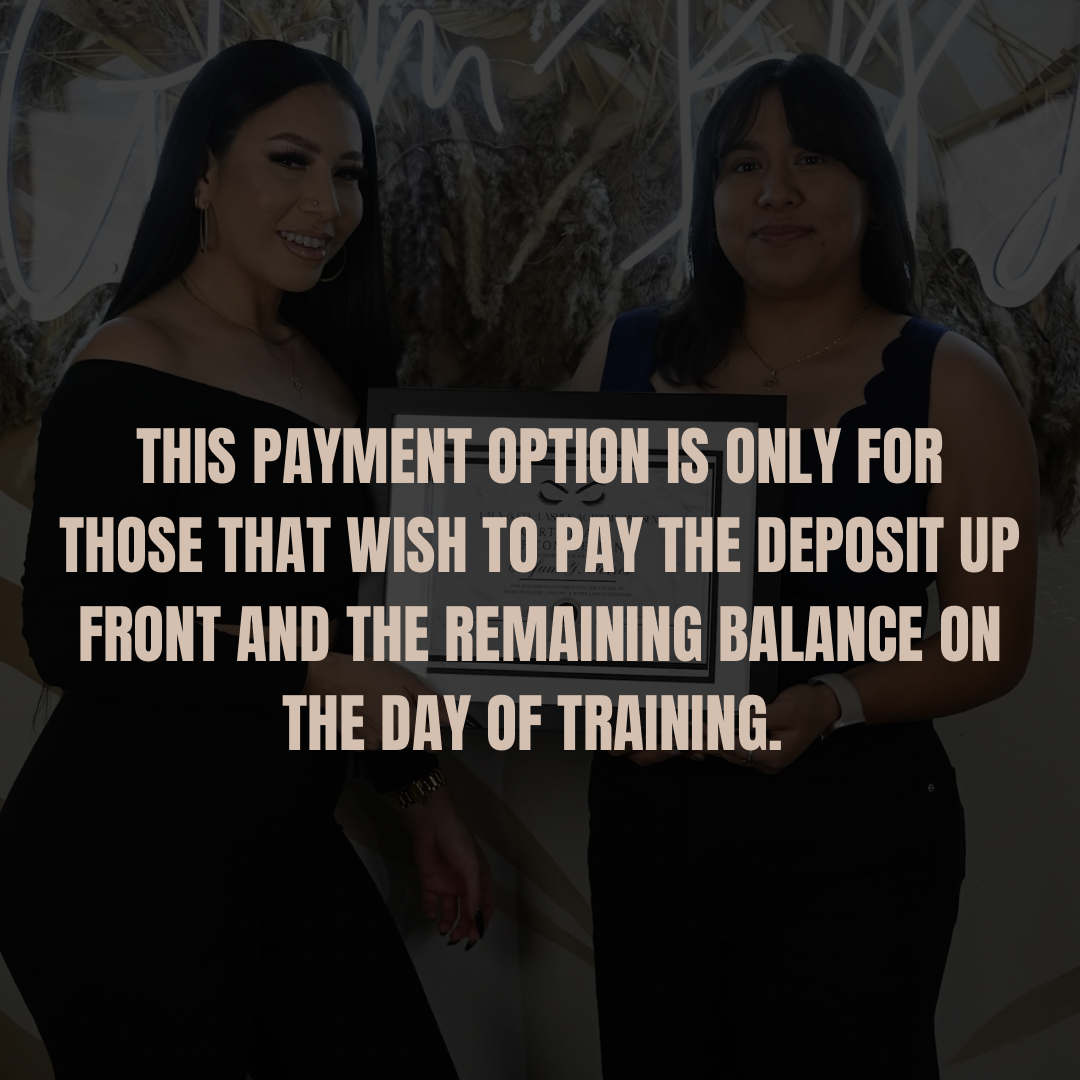 Lash Training Deposit ONLY