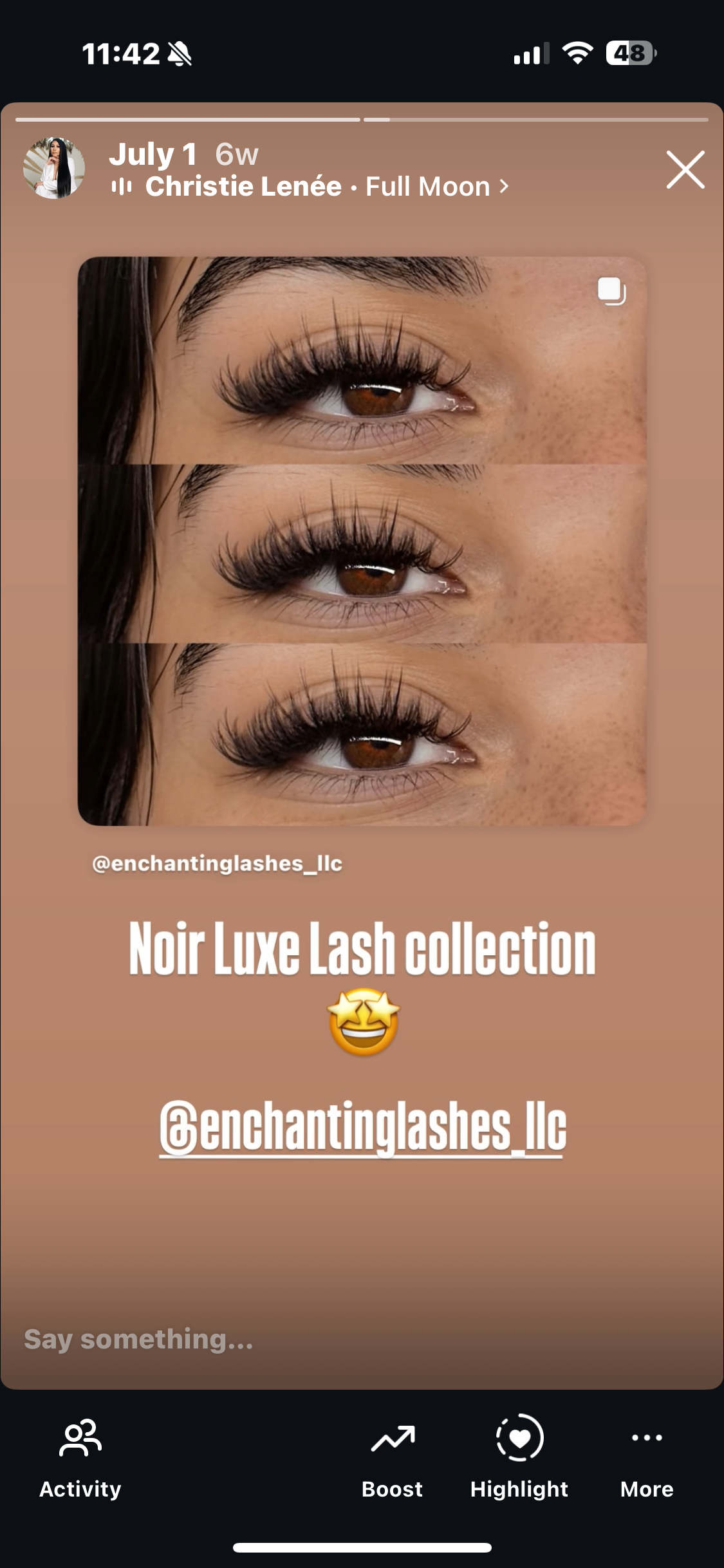 LaLa and Co Noir Luxe 0.03mm ultra-fine lash extension tray for volume fans