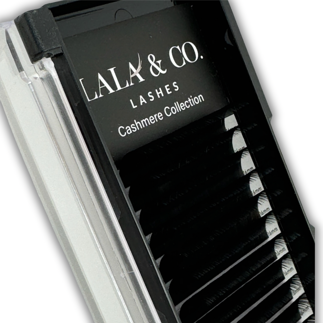 LaLa and Co Cashmere Collection soft matte lash extension tray for professionals