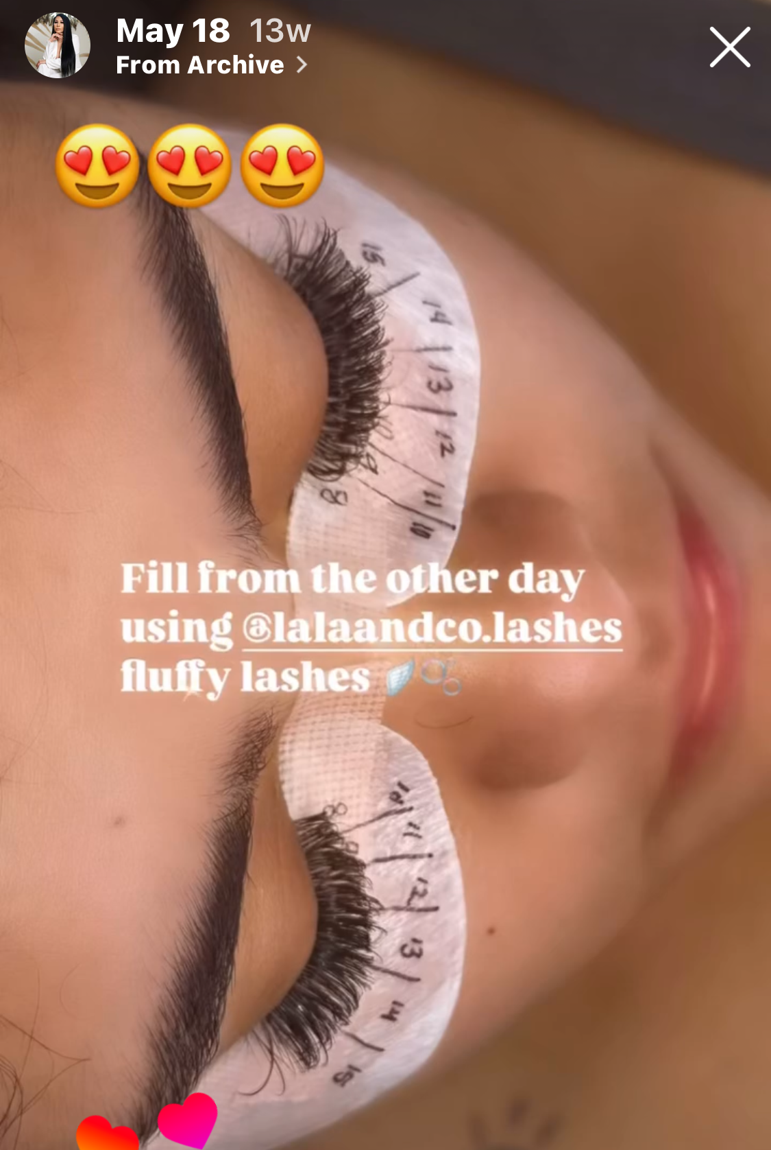 LaLa and Co Noir Luxe 0.03mm ultra-fine lash extension tray for volume fans
