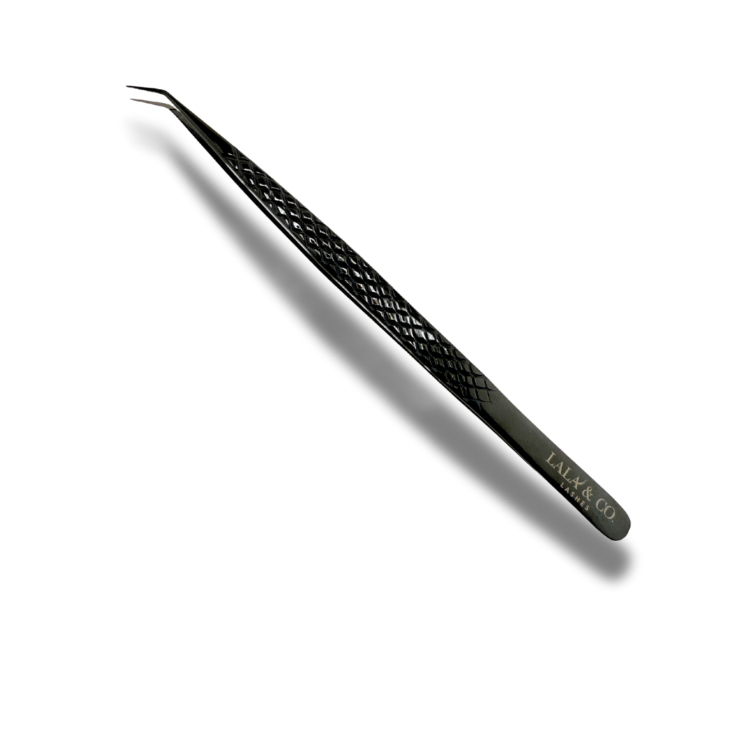 Long Slim 45 degree Isolation Tweezer - Midnight Collection