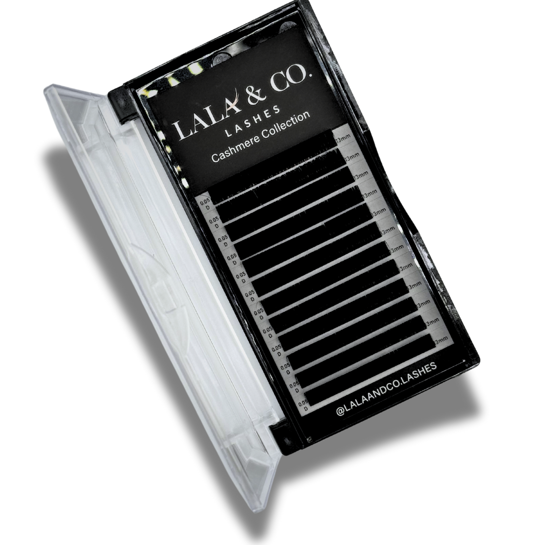 LaLa and Co Cashmere Collection soft matte lash extension tray for professionals