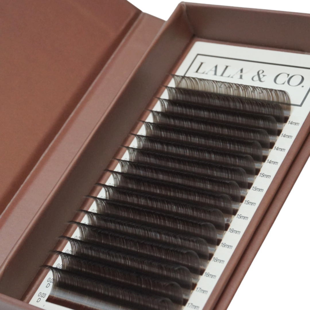 Cocoa - Matte Dark brown Lash Trays