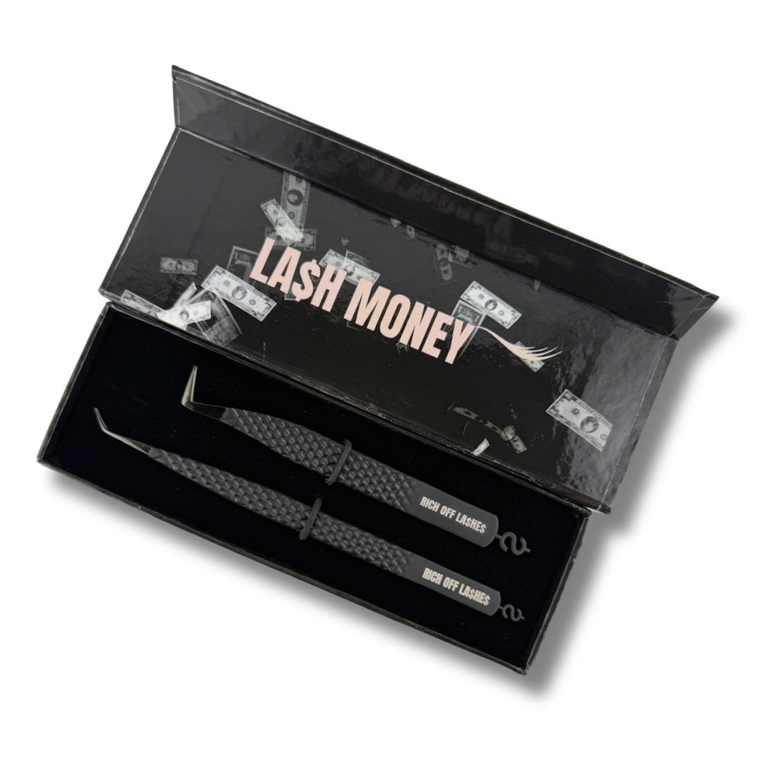 Rich Off La$he$ - Fiber Tip Lash Tweezer Duo