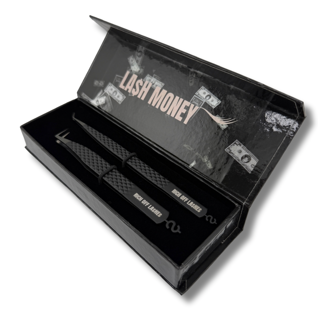 Rich Off La$he$ - Fiber Tip Lash Tweezer Duo