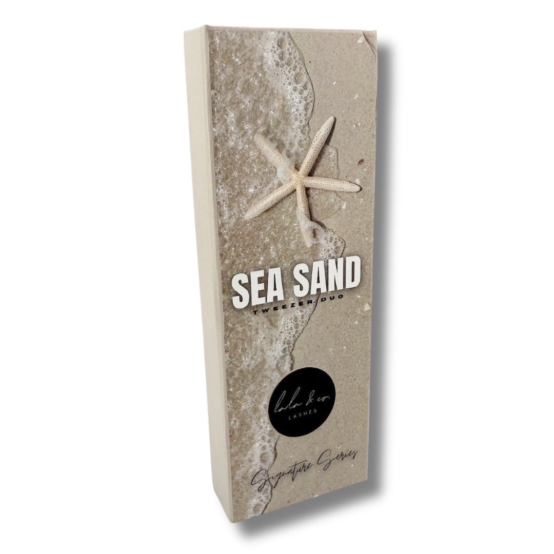 Sea Sand - Fiber Tip Lash Tweezer Duo