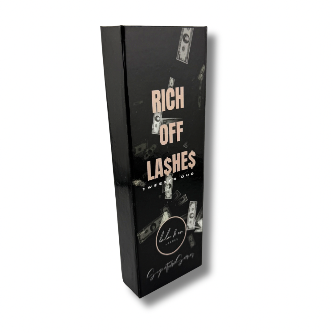 Rich Off La$he$ - Fiber Tip Lash Tweezer Duo