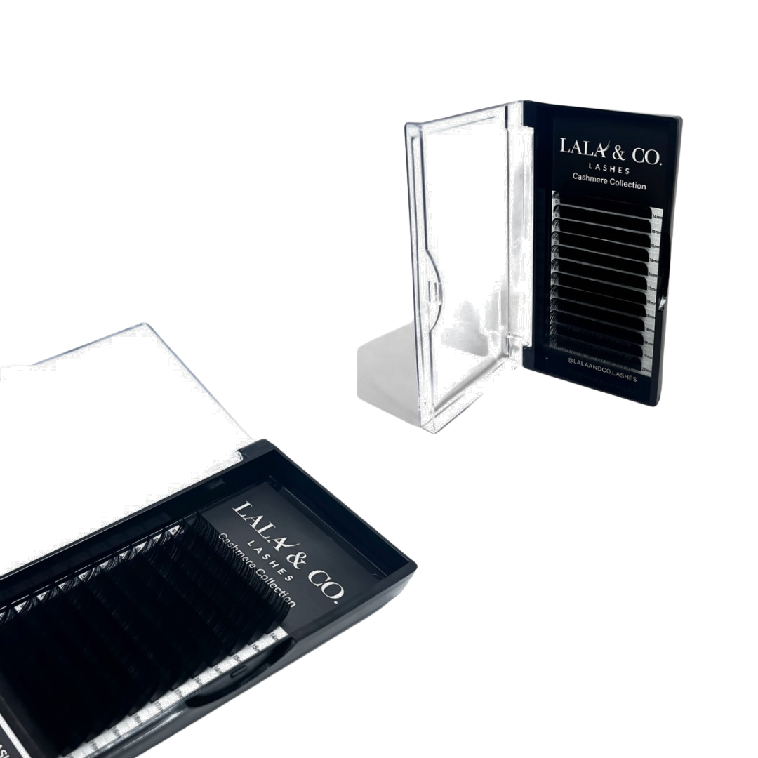 LaLa and Co Cashmere Collection soft matte lash extension tray for professionals