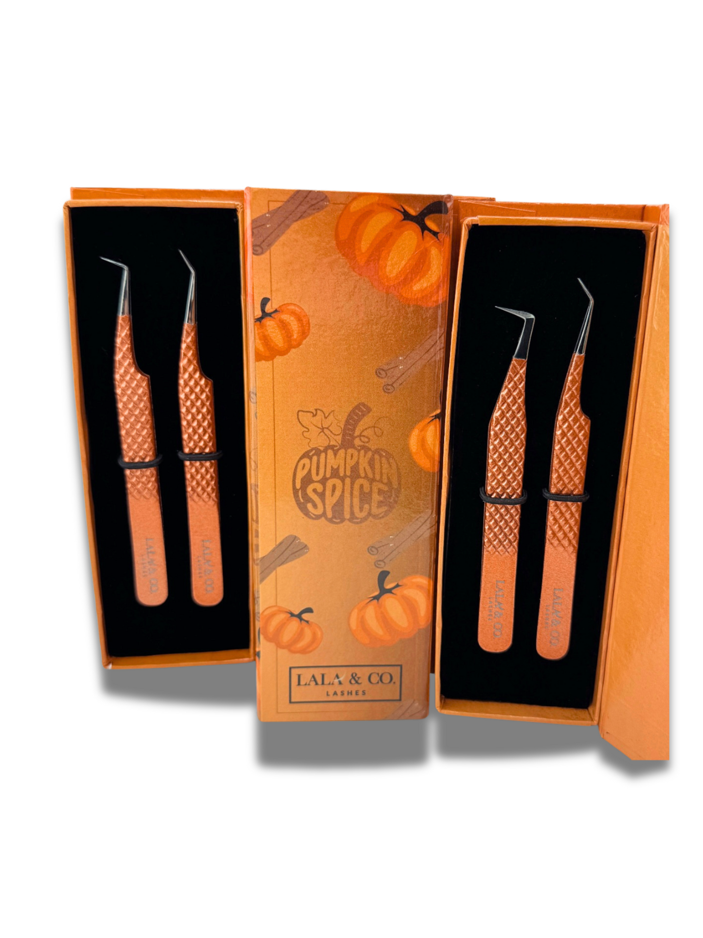 Pumpkin Spice Fiber Tip Tweezer Duo