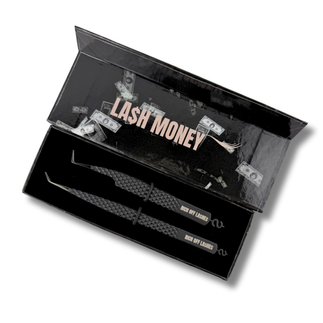 Rich Off La$he$ - Fiber Tip Lash Tweezer Duo