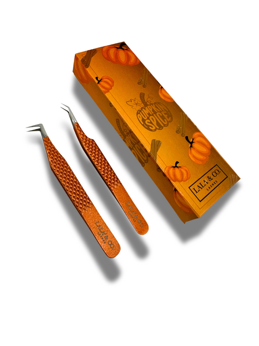 Pumpkin Spice Fiber Tip Tweezer Duo