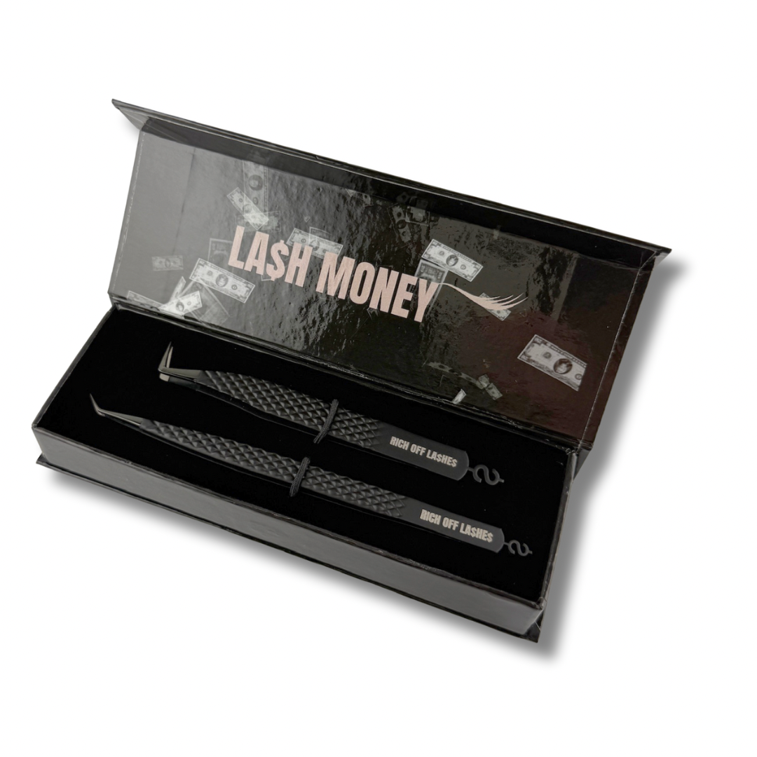 Rich Off La$he$ - Fiber Tip Lash Tweezer Duo