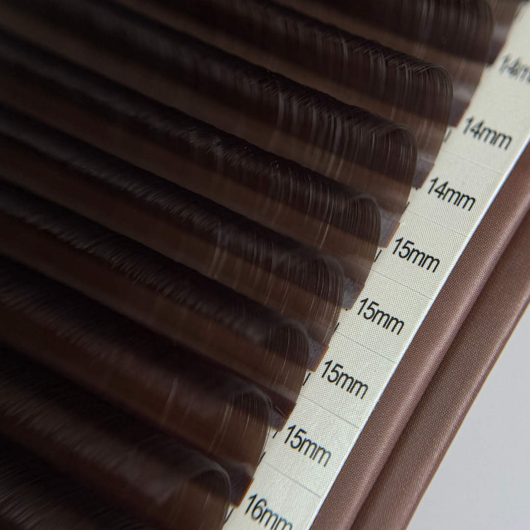 Cocoa - Matte Dark brown Lash Trays