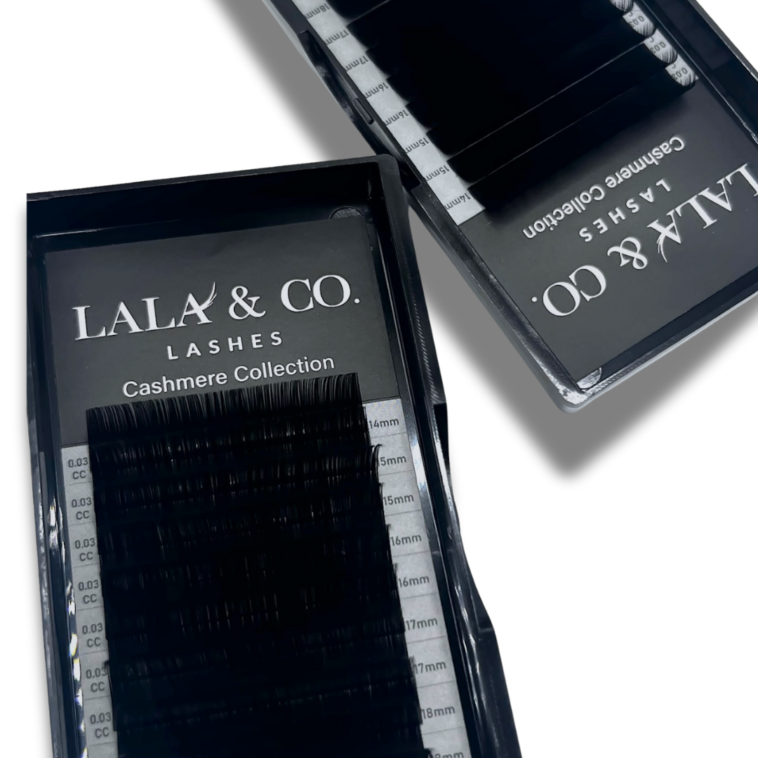 LaLa and Co Cashmere Collection soft matte lash extension tray for professionals
